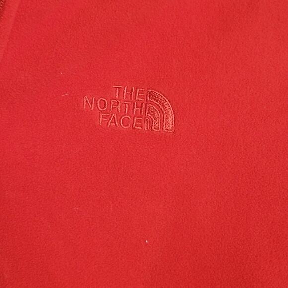 Vintage Y2K Men North Face TKA 100 Red Fleece SP Pullover Long Sleeve 1/4 Zip - Picture 3 of 12